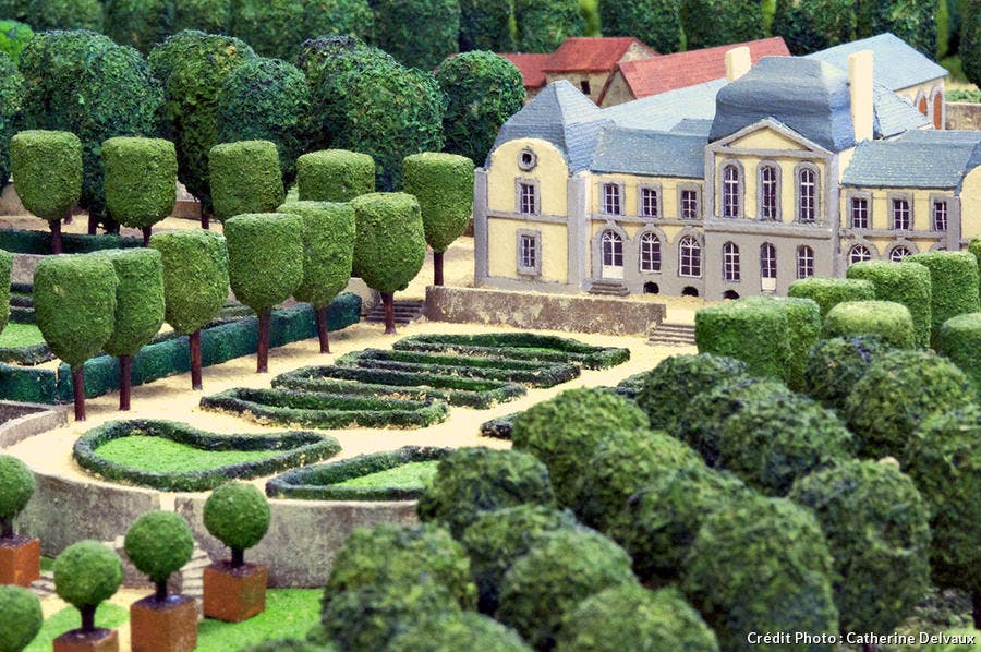 Maquette des jardins du Montmarin 